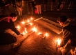 20-11-2015 Bologna, Piazza San Francesco. Giornata internazionale per commemorare tutte le vittime dell'odio transfobico. Si svolge nel mese di novembre perchÃ¨ nel 1999, a San Francisco, si tenne la prima fiaccolata in memoria di Rita Hester, transgender assassinata il 28 Novembre 1998. Nel 2015 le vittime nel mondo sono state 271 e durante il presidio/fiaccolata sono stati letti i nomi di tutte le vittime. Foto Michele Lapini/Eikon