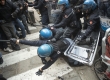 16-02-2018 -  Scontri duri tra polizia e antifascisti prima del comizio di Forza Nuova a Bologna