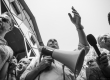 24-07-2019. Bologna, via mattei. Il segretario del partito democratico (PD) Nicola Zingaretti in visita all'azienda La Perla dove sono previsti 126 esuberi, la quasi totalitÃ  sono donne. Presidio rumoroso delle lavoratrici che sono in mobilitazione da mesi. Presente anche il presidente della regione emilia-romagna Stefano Bonaccini. Foto Michele Lapini/Eikon