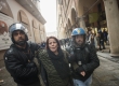 20-05-2019. Bologna, piazza maggiore. Presidio antifascista per contestare il comizio di Forza Nuova a cui parteciperÃ  anche Roberto Fiore. Blindate strade e accessi con reti metalliche, idranti e polizia in antisommossa. scontri con la polizia. Foto Michele Lapini/Eikon