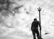 30-04-2019. Bologna, piazza nettuno. La statua del nettuno ingabbiato. Foto Michele Lapini/eikon