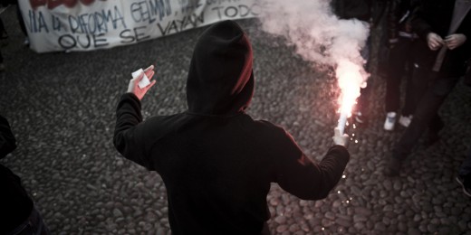 Student Riot in Bologna (IT)